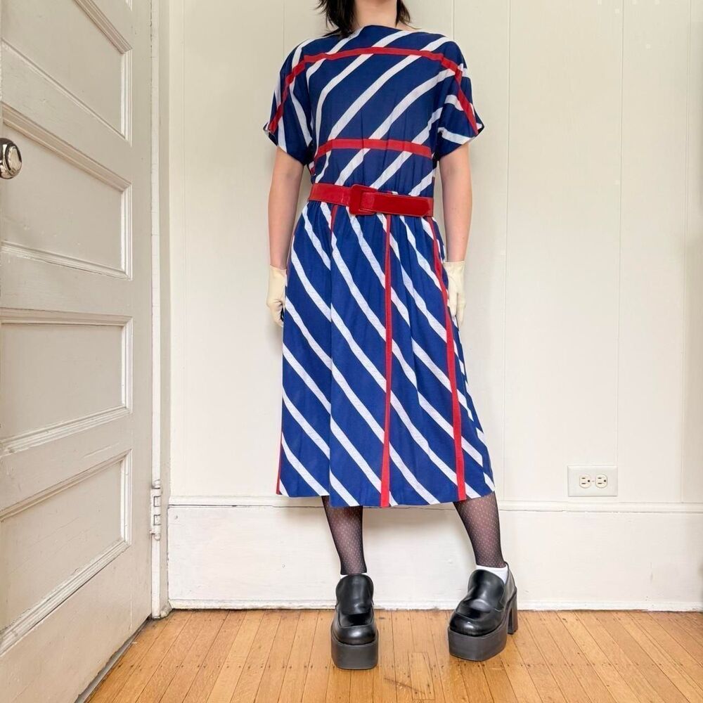 Melissa Women's Blue and Red Dress
